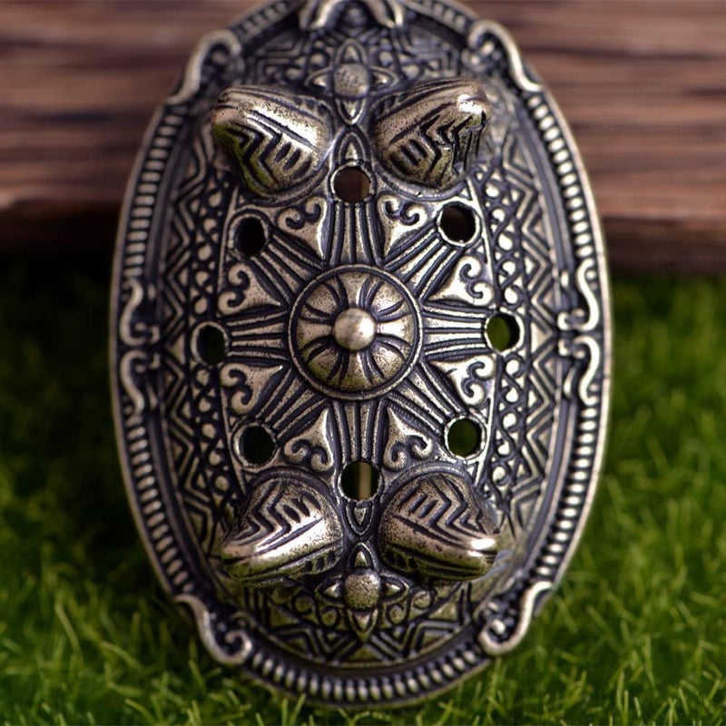 LANGHONG Norse Viking Brooch For Men Turtle Brooch Talisman Jewelry, Gift For Men - Image 4